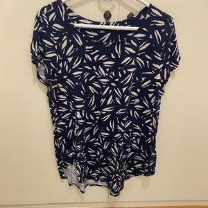 Alfani Blue print casual top